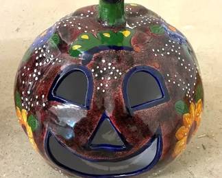 Talavera Halloween Pumpkin