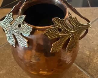 BronzeCopper Leaf Vase