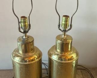 Chinoiserie Tea Canister Lamps