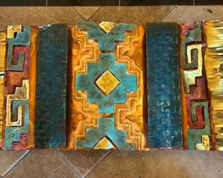 Native American Copper Rug Sculpture  Greg Gowen