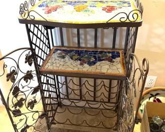 Tile  Metal LatticeVine Wine Rack