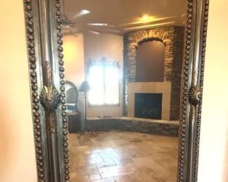 Mexican TwoToned Tin Mirror