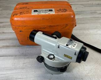 Lot #222 Nikon AZ-1 Automatic Level Surveying Instrument Nippon Kogaku Japan w/ Case Vintage