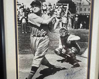 Lot #261 Joe Cronin Autographed Photo HOF Shortstop Greatest Living Player Framed