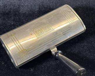 Lot #134 Wilmort Crumb Sweeper Wilmort Mfg Co Chicago Pat Jan 1913 Brass Greek Key Engraved