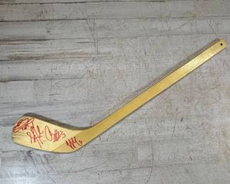 Lot #114 Colorado Avalanche 1997 Stanley Cup NHL Multi-Signed Mini Hockey Stick 3 Autos