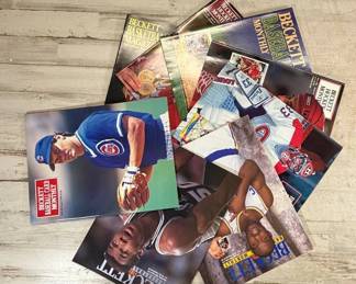 Lot #252 Beckett Sports Card Price Guide Magazine Lot 1990s Baseball Basketball Hockey