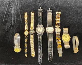 Lot #98 Lot 8 Ladies Quartz Watches Terner Timex Express Le Cardeen Vivani Quemex Watch-It