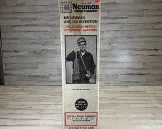 Lot #168 Neuman Long Life Chimney Cleaner Round Model RD112 USA Made Fireplace Flue Brush