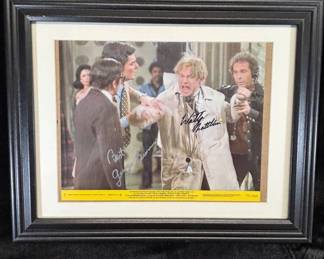 Lot #148 Dual Signed Walter Matthau George Burns The Sunshine Boys 1975 MGM Lobby Card
