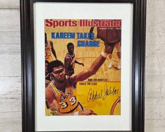 Lot #30 Kareem Abdul-Jabbar Signed Sports Illustrated Feb 1977 Cover