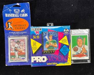 Lot #124 Baseball Card Lot Fleer 91 Pro Visions Canseco Detroit Tigers Duke Snider 1954