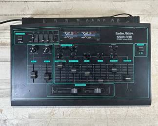 Lot #224 Radio Shack SSM-100 Stereo Sound Mixer DJ Mixing Board Vintage 1980s
