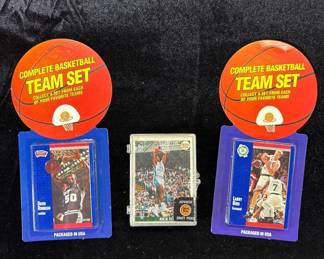 Lot #128 1991 Fleer NBA Team Sets Larry Bird Celtics David Robinson Spurs Front Row Rick Fox
