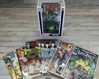Lot #226 Marvel Comics Lot Punisher X-Men Longshot + She-Hulk Funko Pop Comic Cover #07