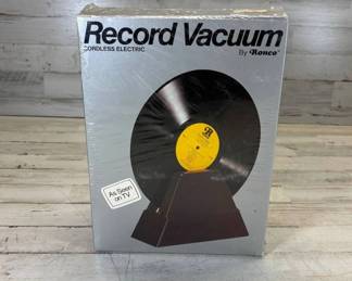 Lot #173 Ronco Record Vacuum Cordless Electric Vinyl LP Cleaner 1979 As Seen on TV NIB
