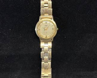 Lot #55 Vintage Longines Automatic 14K Gold Men's Dress Watch 1950s
