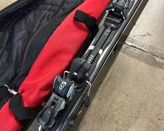 Lot #182 Salomon Enduro LX 730 Alpine Downhill Skis 165 with Bindings & Ski Bag Colorado