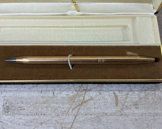 Lot #254 Cross Classic Century 14kt Gold Filled Ballpoint Pen with Original Box