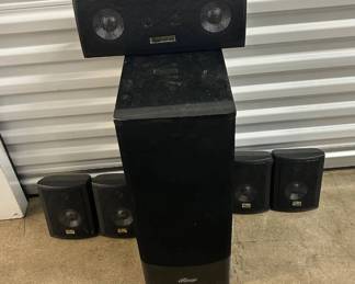 Lot #193 Genesis Media Labs 5.1 Home Theater Surround Sound Speaker System Black
