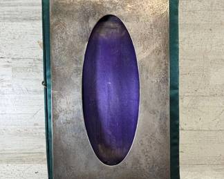 Lot #115 Black, Starr & Frost Sterling Silver Oval-Aperture Photo Frame w/ Fitted Presentation Box