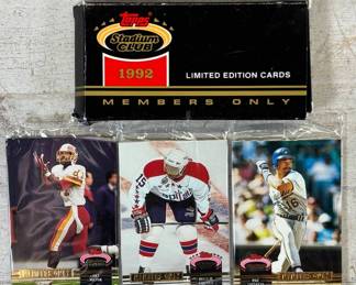 Lot #23 1992 Topps Stadium Club Members Only Ltd Ed Cards Art Monk Pat Listach Reggie Savage