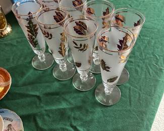 vintage glass set