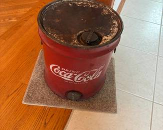 vintage Coca Cola drum