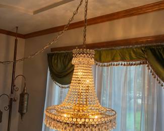 crystal ceiling light