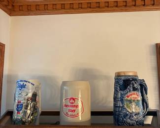 steins and mugs