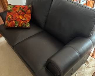 leather loveseat