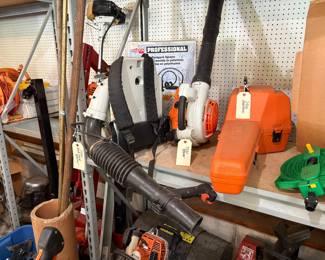 Stihl chainsaw and blower