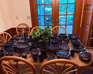 Bennington Blue Agate pottery