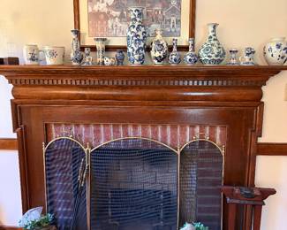 Blue and white pottery