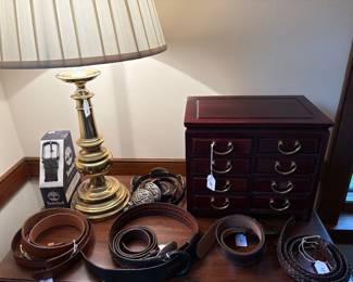 Belts and Jewelry box