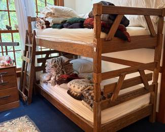 Brandt MCM Ranch Oak Bunk Beds