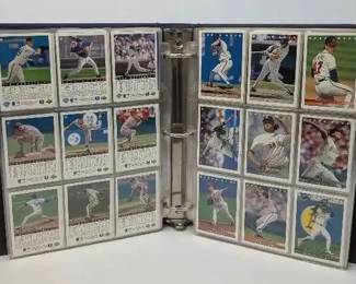 CT006 Baseball Cards in Blue Binder