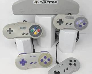 BB227 Super Nintendo Controllers with Multiplayer Hub Attachment
