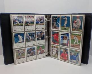CT007 Blue Binder with Baseball Cards