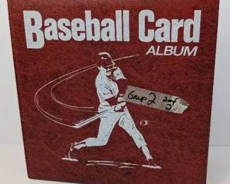 CT010 Vintage Red Baseball Card Album