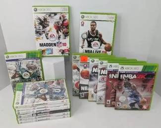 BB267 XBOX 360 Madden  NBA Game Collection
