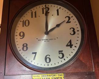 Naval Observatory Time Western Union Self Winding Clock Co 