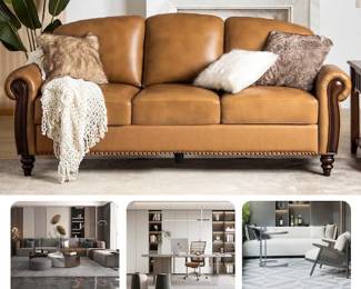 Leather Couch in box