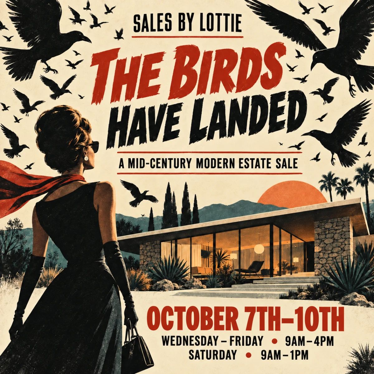 Estate sale announcement, October 7th10th