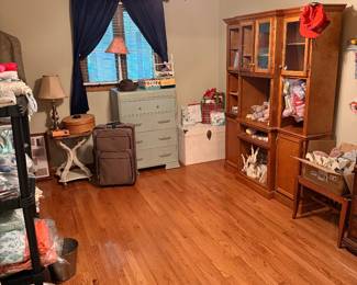 Furniture, linens, Easter decor 
