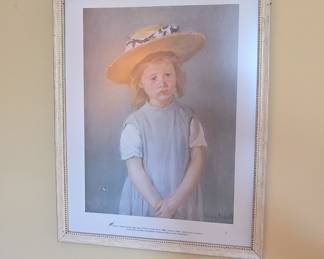 Mary Cassatt Child in a Straw Hat Museum Print