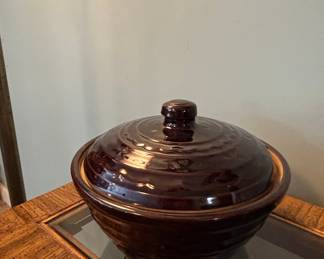 Marcrest Daisy Dot Brown Casserole Dish with Lid
