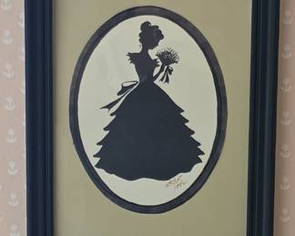 1982 Framed Silhouette Portrait