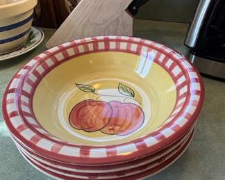 Royal Norfolk Fruit Pattern Bowls
