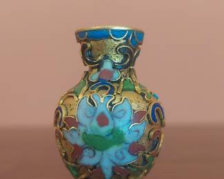 Miniature Cloisonné Enamel Snuff Bottle